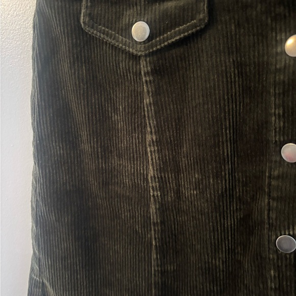 Love Tree Corduroy Mini Skirt - Dark Olive - Picture 2 of 5
